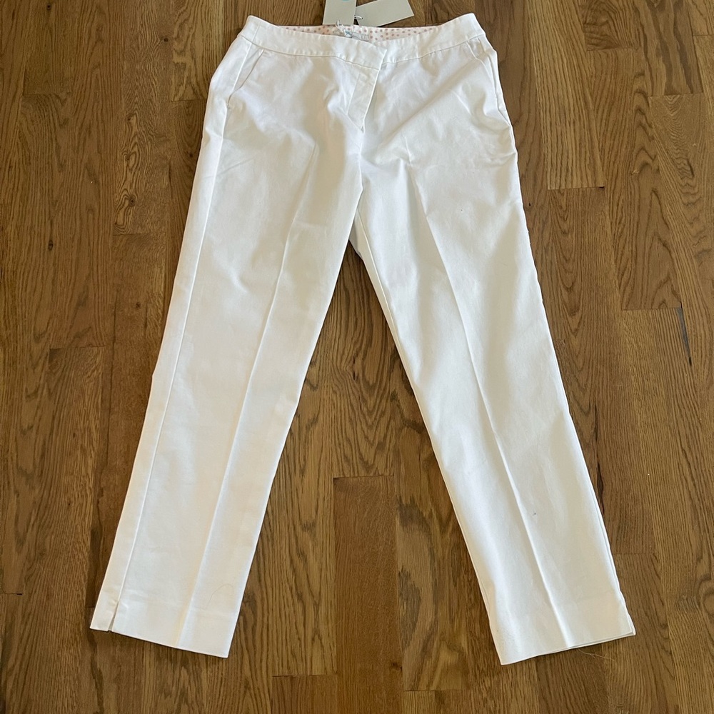 Biden White size 10R ankle/cropped dress pants.